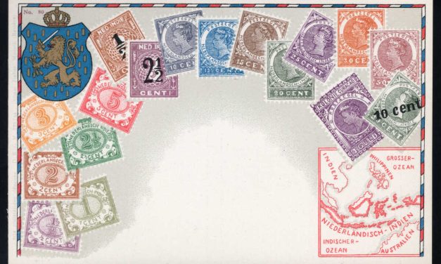 Netherlands Indies. Unu Zieher colour Stamp Postcard