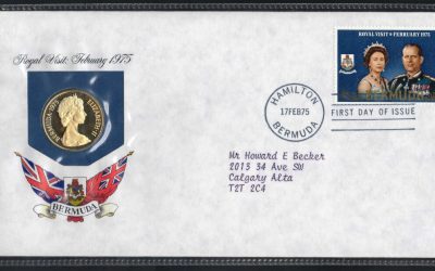 Bermuda 1975 Proof $100 Gold Coin in Stamp/Coin presentation First Day Cover. Only 27,270 struck, 0.2034 oz AGW