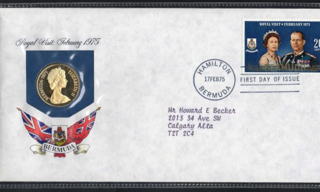 Bermuda 1975 Proof $100 Gold Coin in Stamp/Coin presentation First Day Cover. Only 27,270 struck, 0.2034 oz AGW