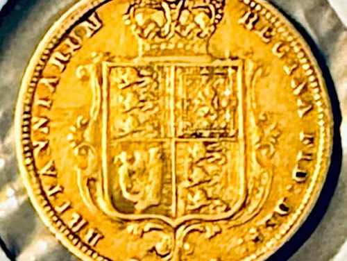 Great Britain / Colonial Canada VF 1885 Queen Victoria Shield Type, GOLD half-sovereign