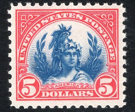 U.S.A. #573 F/VF Mint NH 1923 $5 Freedom
