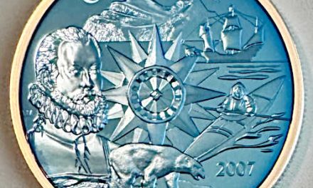 Canada. Proof 2007 Blue Plasma Coated Silver, International Polar Year $20.00 (2647 of 3005 minted). 0.8262oz ASW