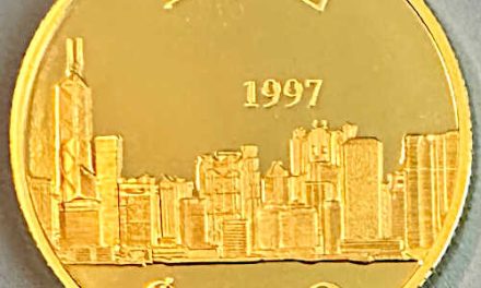 Hong Kong. Proof 1997 Handover $1000 Gold, serial #34715 of 97,000, with card. 0.4708oz AGW.