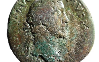 Antoninus Pius. AD 138-161 33mm 25.6gm AE Sestertius w/ Salus