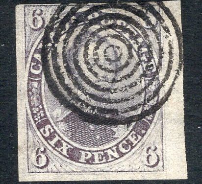 Canada #2 F/VF Used 1851 6d Albert