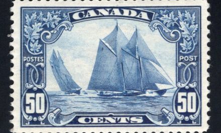 Canada #158 VF Unused 1928 50c Bluenose selected for centering