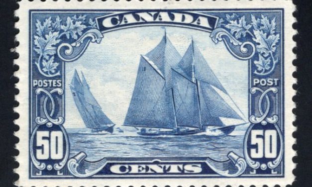Canada #158 VF Unused 1928 50c Bluenose selected for centering