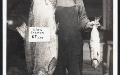 Canada Postcard. British Columbia. Campbell River. King Salmon Fishing. Real Photo Postcard