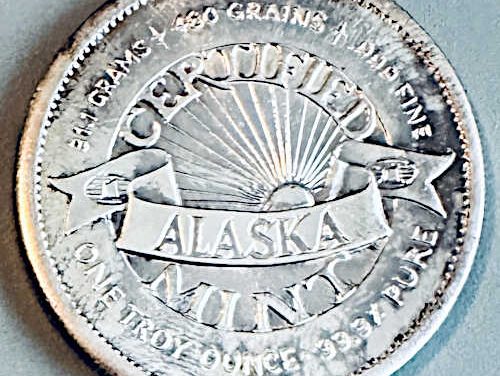 Alaska Mint BU 1975 .999 fine Trans-Alaskan Pipeline Ounce Silver Round