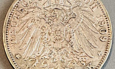 Baden KM #280 XF 1909G Friedrich II Silver 3 Mark .4792oz ASW