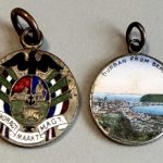 South Africa enamelled Silver Charm duo