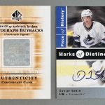 Daniel Sedin autographed 2004/2005 SP Authentic Canucks Hockey Card