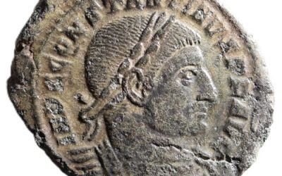 Constantine I The Great AD 307-337 4.2gm AE Follis Struck at Ostia in AD312-313
