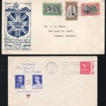Royal Train #246-248 15 May and 8 June 1939 cacheted Royal Visit B.C. & D.C. Cover duo