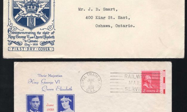 Royal Train #246-248 15 May and 8 June 1939 cacheted Royal Visit B.C. & D.C. Cover duo