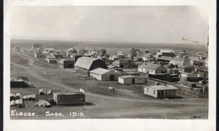 Canada Postcards. Elrose, Saskatchewan 1919 Town View. Real Photo Postcard