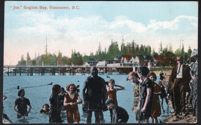 Joe Fortes Unu English Bay, Vancouver, B.C. V&S colour Postcard