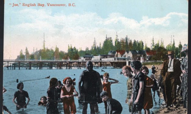 Joe Fortes Unu English Bay, Vancouver, B.C. V&S colour Postcard
