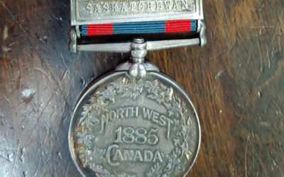 North West Canada 1885 Silver Riel Rebellion Medal with Saskatchewan Bar