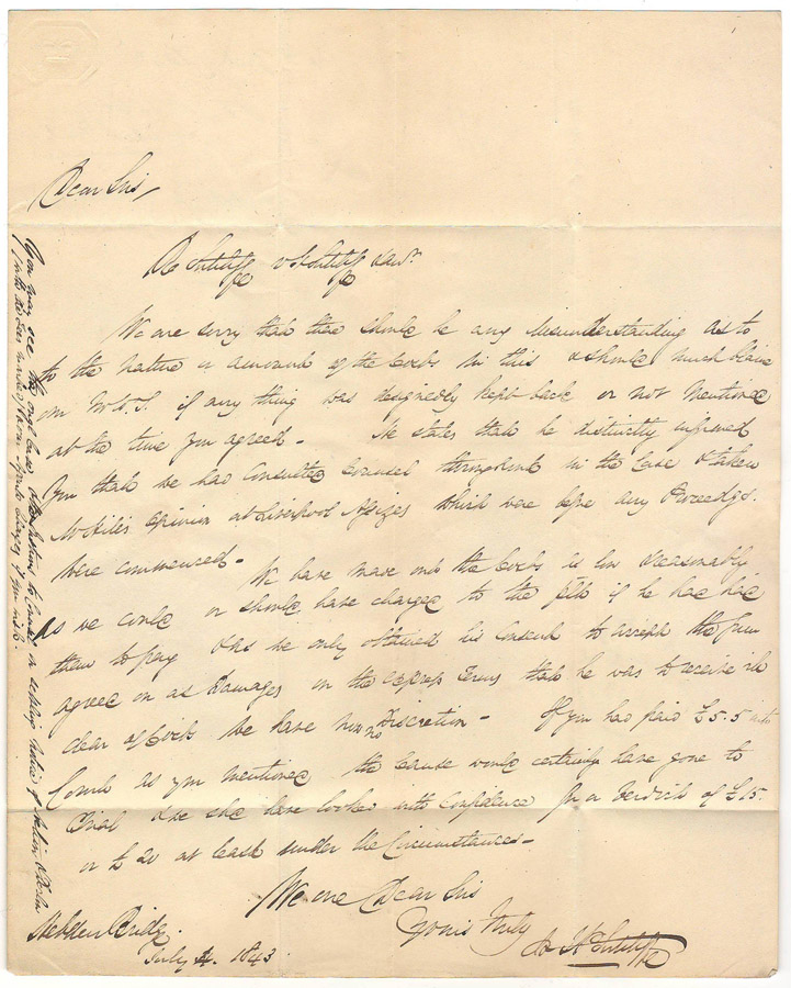 Handwritten letter