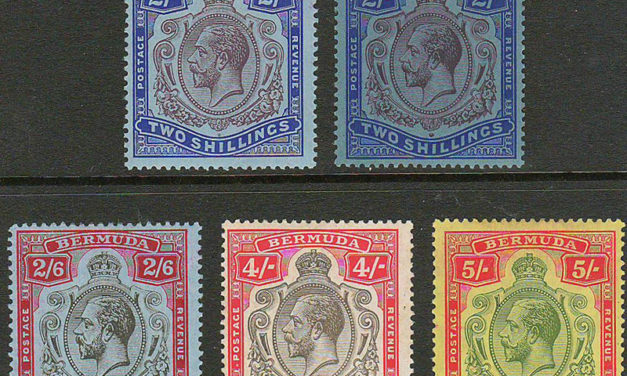 Bermuda #49-52, 94 1910/1927 George V (5)