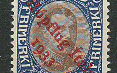 Iceland #C12 1933 1k Airmail