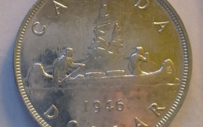 Canada BU 1946 Voyageur Silver Dollar