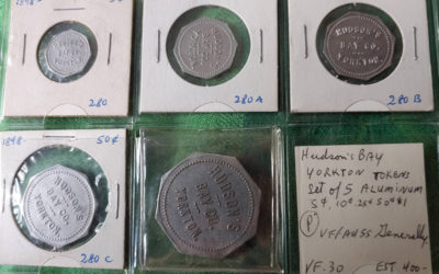 Hudson’s Bay Company 1898/1918 Yorkton 5-token Set