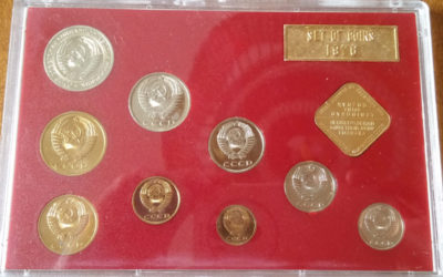 Russia BU 1976 9-coin Leningrad Mint Set