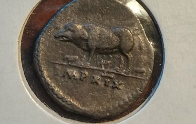 Vespasian 69-79AD Silver Denarius w/ sow & piglets etc