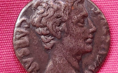 Augustus 27BC-14AD Silver Denarius w/ Mars