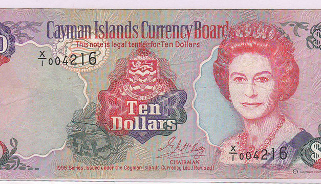 Cayman Islands #P18b 1996 prefix X/I Experimental Paper $10