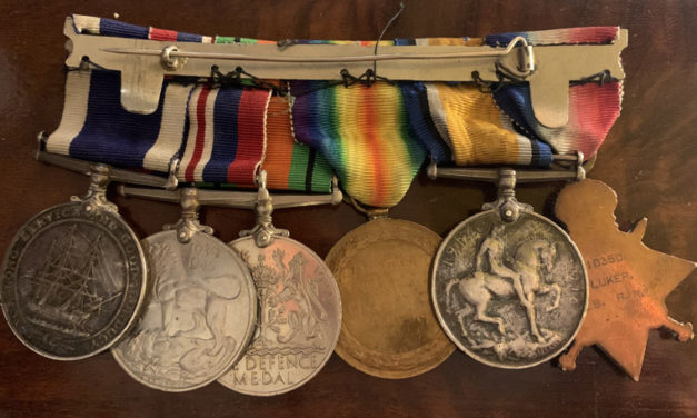 1914/45 Group incl named to J. Luker J10350 AB Royal Navy HMS Hood