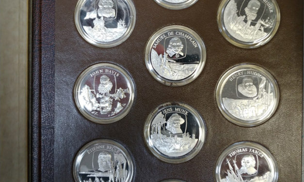 Explorers of Canada Proof 50-medallion Set in album 60oz ASW
