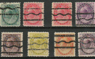 Canada #74xx-84xx 1898/1902 Precancel Set (12)
