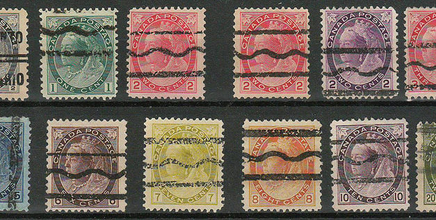 Canada #74xx-84xx 1898/1902 Precancel Set (12)
