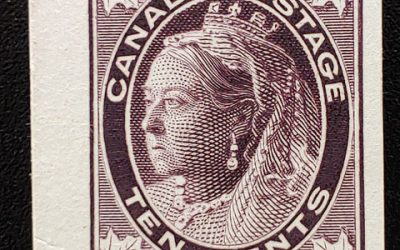 Canada #122 F/VF Never Hinged 1925 $1 Orange, Dry Printing