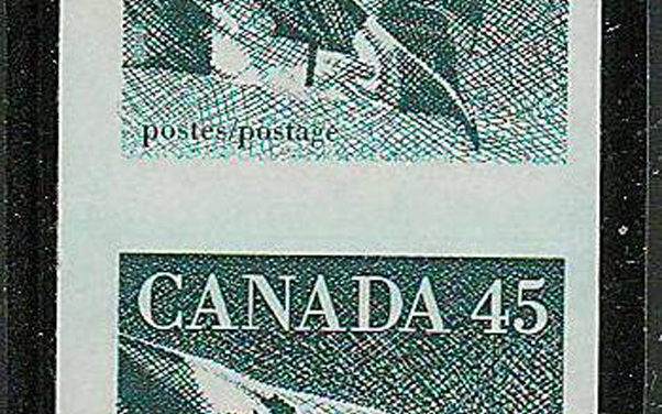 Canada #1396a VFNH 1995 45c Flag Imperforate Coil Pair