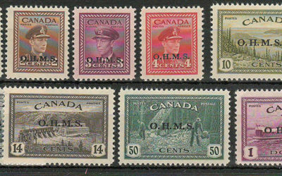 Canada #O1-O10 Mint 1949/50 Officials Set