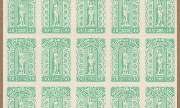 British Columbia #BCL66 1981 $30 Sheet #00517