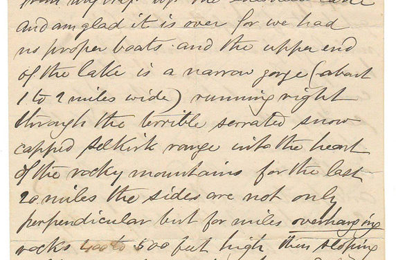 150 Mile House, B.C. 1872 Marcus Smith Letter to his wife
