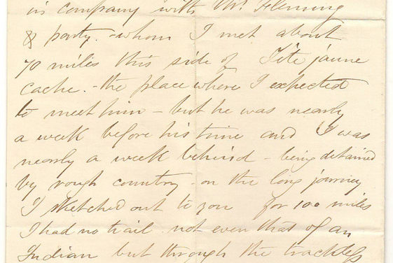 Victoria, B.C. 11 Oct 1872 Marcus Smith 2-page Letter to his wife