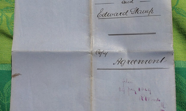 Edward Stamp signed 1864 copy agreement for British Columbia & Vancouver Island ex Wellburn